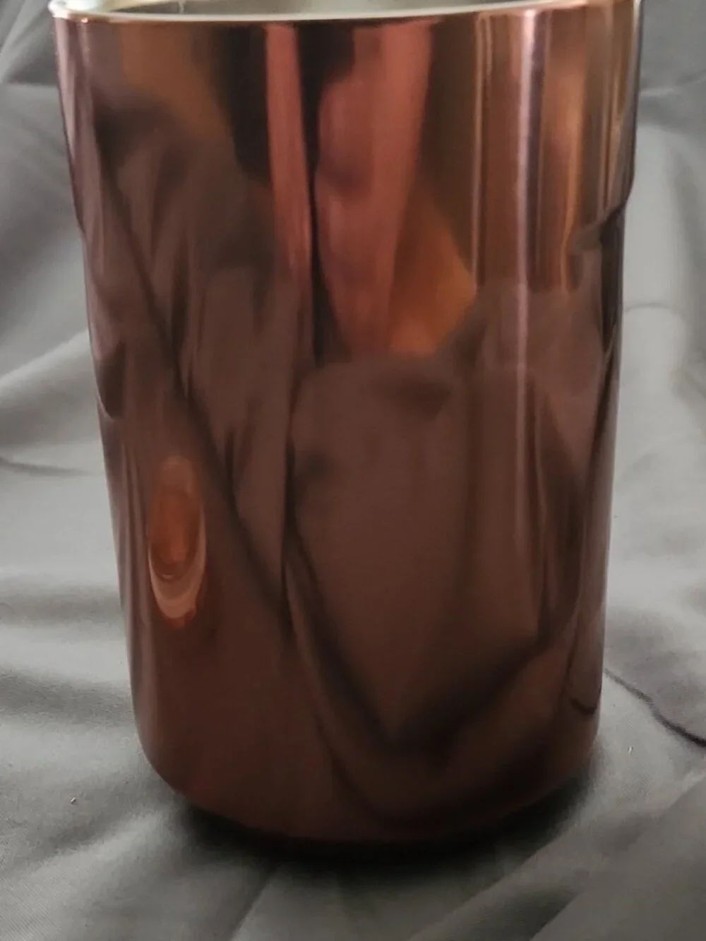 Starbucks Rose Gold Stainless Steel Tumbler 12 oz Travel Cup w Lid